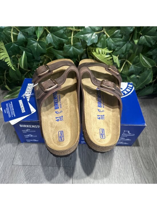 Birkenstock Arizona Soft Footbed Sandal Men size 43 10 Habana Oiled Leather main image 6